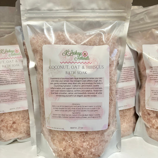 Coconut, Oat & Hibiscus Bath Soak
